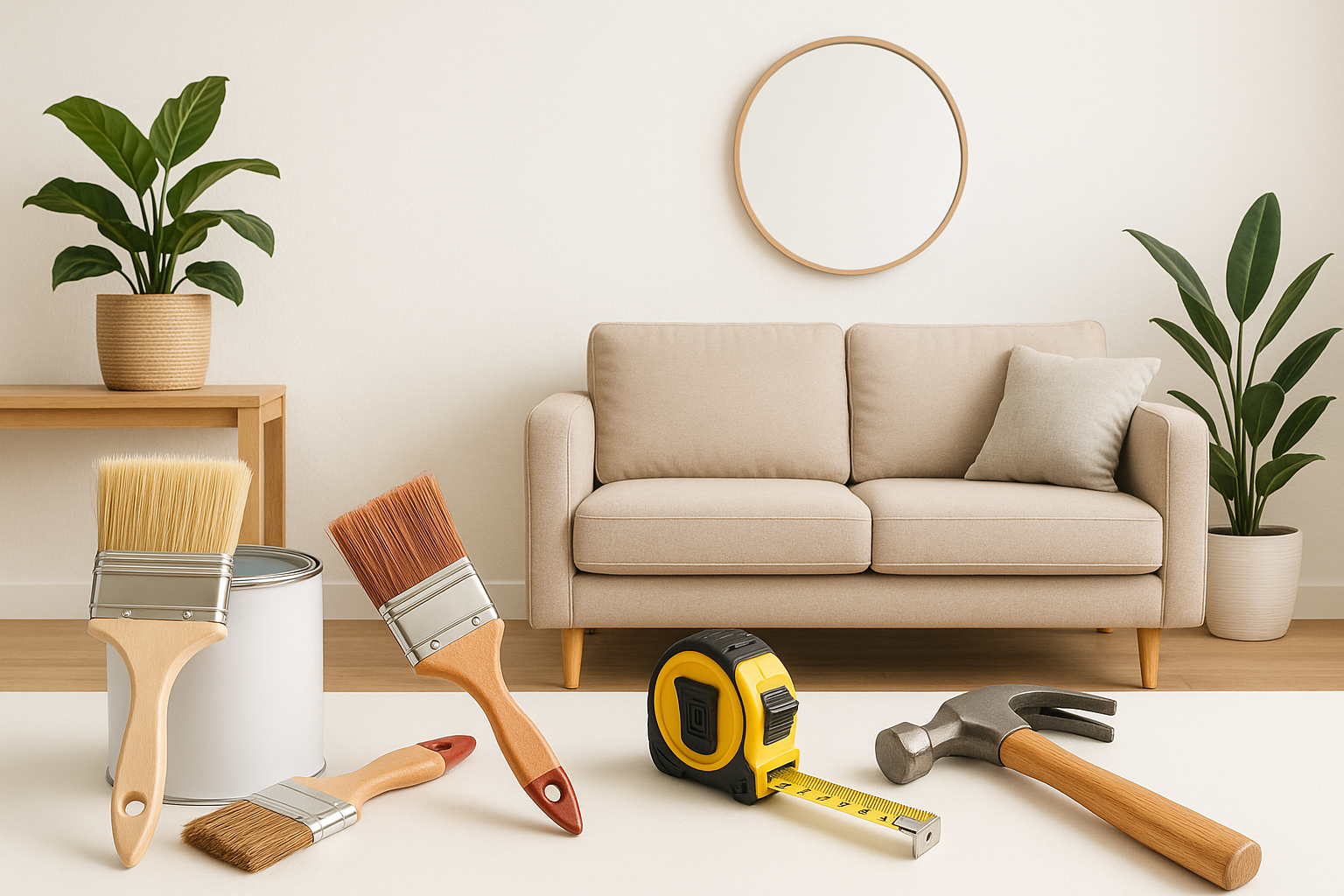 generate image of banner for  home and improvement catagory and make it ideal for website as well as mobile
