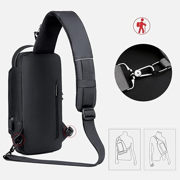 Anti-Theft Crossbody Charging Bag